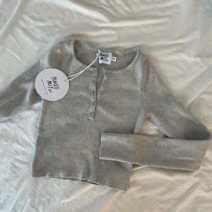 Princess Polly knit top, grey, xs/s